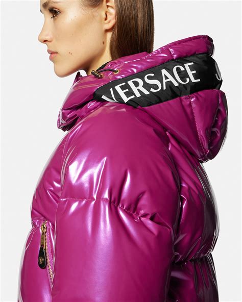 versace jeans quilted puffer jacket|farfetch Versace puffer jacket.